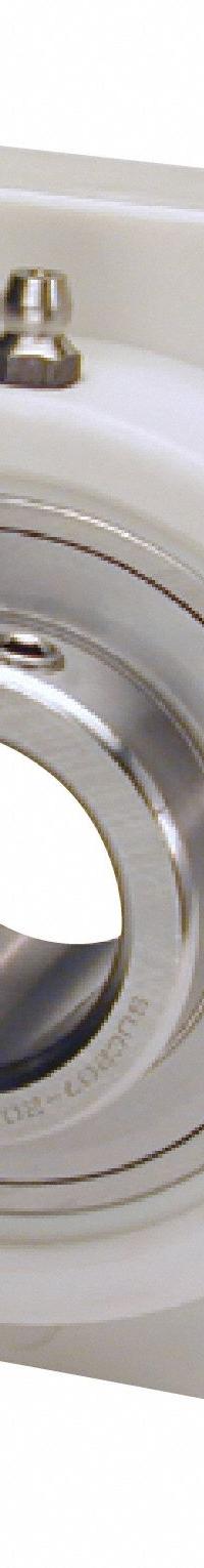 IPTCI BEARINGS 4 Bolt Flange Bearing: Radial Ball, 1 5/16 in Bore, PBT Plastic, Set Screws (MPN SUCTF207-21). Key specifications — Bore Type: Cylindrical; Brand: IPTCI BEARINGS; Housing Material: PBT Plastic; Lubricant Material: H-1 Grease; Mounting Bolt Size: 7/16 in; Split Housing: Not Split; System of Measurement: Inch.