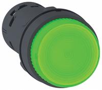 SCHNEIDER Extended Push Button: Green, 22 mm Mounting Size, Non-Metallic, Momentary (MPN XB7NW33M1). Key specifications — Brand: SCHNEIDER; Action: Momentary; Series: XB7; Push Button Material Type: Non-Metallic.