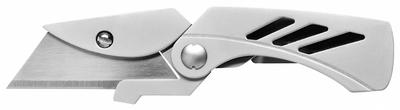 GERBER Folding Knife: 2.8 in/5 7/64 in, Stainless Steel, Stainless Steel - Manually Opening Utility Knives