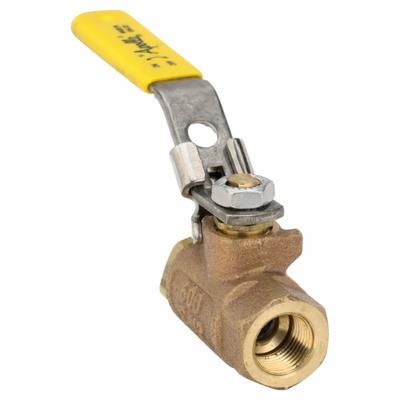 APOLLO Manual Two-Way Ball Valve: 3/8 in, Bronze, Straight, FNPT x FNPT - Bronze Ball Valves