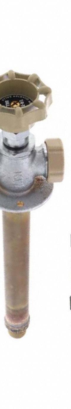 QUARTER BALL Ball Valve Sillcock: Quarter-Turn, Brass, Nickel, Plastic, 1/2 in Inlet Connection Size (MPN QB-108MC). Key specifications — Brand: QUARTER BALL; Design: No Kink; Body Material: Brass; Handle Material: Plastic; Color/Finish: Nickel; Handle Type: Quarter-Turn; Inlet Connection Type: NPT; Product Type: Sillcock.