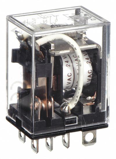 OMRON General Purpose Relay: Socket Mounted, 10 A Current Rating, 24V AC, DPDT - Socket-Mounted Relays