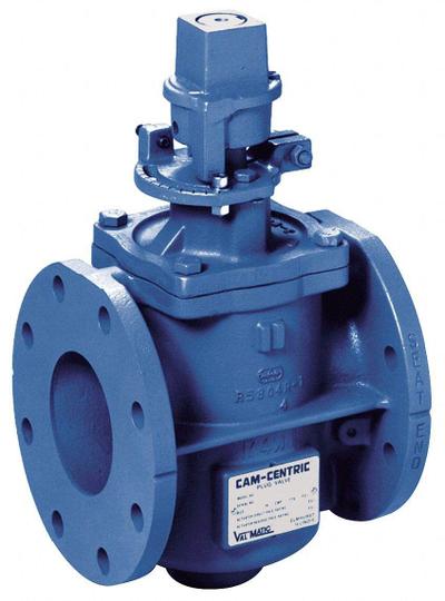 VAL-MATIC Plug Valve: For Wastewater Media, 2-Way, 2 1/2 in Pipe Size, Cast Iron - Cast Iron Industrial Process Plug Valves