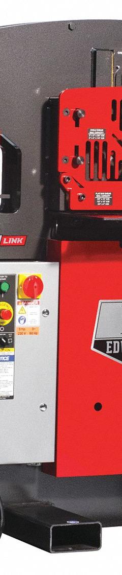 EDWARDS Ironworker: 460V AC /Three-Phase, 4 Stations, 55 Tonf Hydraulic Force, 23 A Current (MPN ED9-IW55-3P460-A). Key specifications — attr69797: Punch; attr67058: 5⁄8 in; attr66073: ED9-IW55-3P460-A; attr66076: EDWARDS.