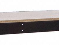 HALLOWELL Shelf: 48 in x 30 in, 705 lb Load Capacity, Particleboard, Black, Shelf (MPN DRHCPL4830ME). Key specifications — Decking Material: Particleboard; Includes: Center Support; Shelf Configuration: Single Straight; Color: Black; Frame Material: Steel; Brand: HALLOWELL; Frame Finish: Powder Coated; Product Type: Shelf.