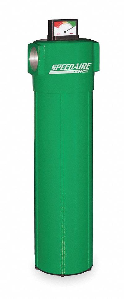 SPEEDAIRE Compressed Air Filter: 0.01 micron - Activated Carbon Filters for Odor & Oil Vapor Removal