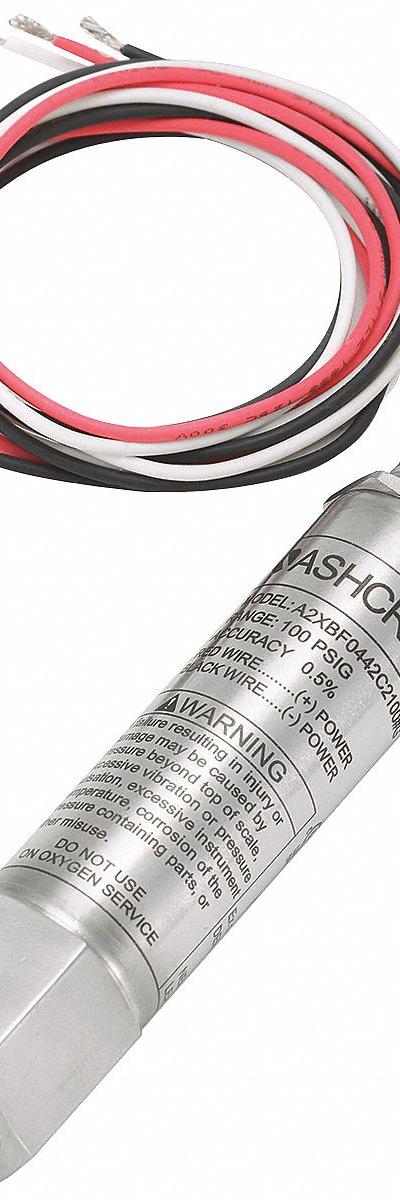 ASHCROFT Pressure Transmitter: 0 psi to 500 psi - Explosion-Proof with Conduit Connection & Wire Leads