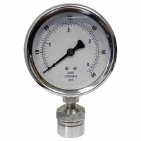 KODIAK CONTROLS Pressure Gauge: 0 psi to 60 psi, KC301, 4 in Dial, 316 Stainless Steel, Mineral Oil (MPN KC301L4060/DSM3512). Key specifications — Brand: KODIAK CONTROLS; Gauge Case Liquid: Glycerin; Seal Fill Liquid: Mineral Oil; Gauge Case Material: 304 Stainless Steel; Seal Lower Housing Material: 316 Stainless Steel; Accuracy: ±1.00%; Gauge Wetted Parts: Stainless Steel.