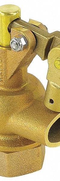 WATTS Float Valve: For Water Media, Bronze, 100 gpm @ 50 psi to 150 gpm @ 100 psi, 1 in Pipe Size (MPN 0780011). Key specifications — Arm Adjustability: Adjustable; Connection Gender - Side 1: Female; Connection Gender - Side 2: Male; Brand: WATTS; Connection Type - Side 1: NPT; Connection Type - Side 2: NPT; Flow Rate: 100 gpm @ 50 psi to 150 gpm @ 100 psi; For Media: Water.