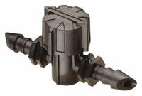 RAIN BIRD Shut Off Valve: Shut Off Valve, 1/4 in Drip Irrigation Tubing, Plastic, Black, 2 PK (MPN BVAL25-2S). Key specifications — Brand: RAIN BIRD; Color: Black; Compatible Product Type: 1/4 in Drip Irrigation Tubing; Material: Plastic; Product Type: Shut Off Valve.