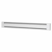 MARKEL Electric Baseboard Heater: Commercial Grade, 1250 W/938 W, Thermostat Included, White (MPN 3712H-060T2). Key specifications — Thermostat Included: Thermostat Included; Duty Rating: Commercial Grade; Housing Style: Conventional; Wattage Output: 938 W; Housing Color: White; Voltage: 208/240 V; Brand: MARKEL.