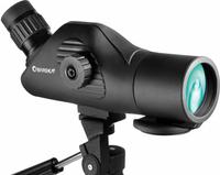 BARSKA Spotting Scope: 11x to 44x, 181.4 ft @ 1000 yd (11x)/70.7 ft @ 1000 yd (44x), Hunting (MPN AD11112). Key specifications — Color: Matte Black; Magnification: 11x to 44x; Field of View: 70.7 ft @ 1000 yd (44x); Weather Resistant: Water Resistant; Brand: BARSKA; Product Type: Spotting Scope.