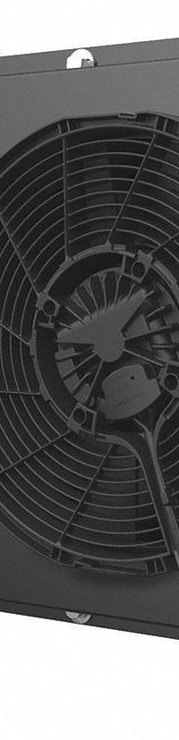 AKG Forced Air Oil Cooler: 66 hp Heat Removed, 80 gpm Max. Flow, 250 psi Max. Pressure, 24V DC (MPN DCSB60-24-3). Key specifications — attr96059: SAE #20; attr96056: IP 68; attr96057: 24V DC; attr98919: AKG.