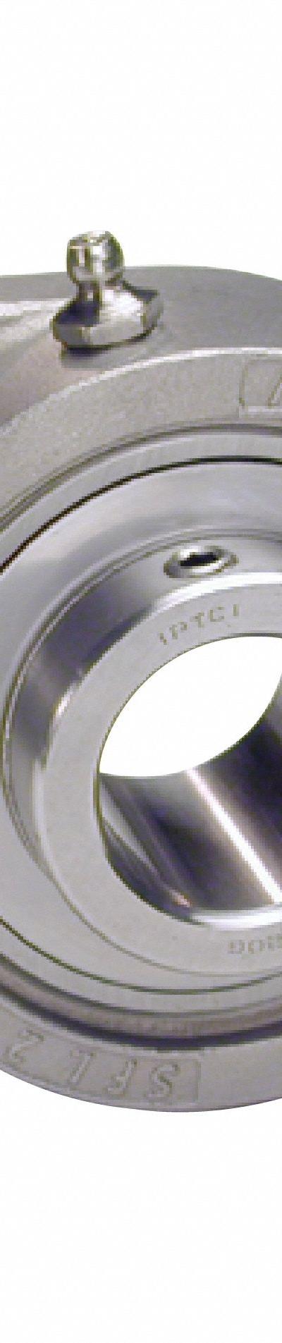 IPTCI BEARINGS 2 Bolt Flange Bearing: Radial Ball - Washdown Flange-Mount Ball Bearings