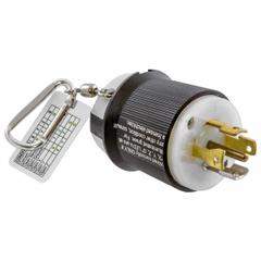 HUBBELL WIRING DEVICE-KELLEMS Circuit Tester: 347 V AC to 347 V AC, L24-20P, CAT I 347V, Light (MPN HBLT3721). Key specifications — Load Current: 20 A; Brand: HUBBELL WIRING DEVICE-KELLEMS; CAT Safety Rating: CAT I 347V.