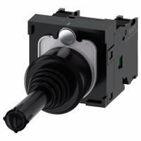 SIEMENS Joystick: Horizontal Operation, 2 Positions, 1NO, Momentary, Non-Latching (MPN 3SU1100-7AC10-1NA0). Key specifications — Bezel Material: Plastic; Contact Form: 1NO; Switch Action: Momentary; Series: 3SU1; Brand: SIEMENS; Number of Positions: 2 + Center Off.