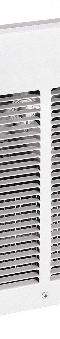 DAYTON Recessed Electric Wall-Mount Heater: 750 W/1500 W, 120V AC, Single Phase, 120V AC, 1-phase (MPN 2HAD6). Key specifications — Grille Color: White; Programming Capability: Non-Programmable; Wattage Output: 750 W/1500 W; Voltage, Phase: 120V AC, 1-phase; Rough-In Dimensions - H x W x D: 11-1/4 in x 9-1/4 in x 3-3/4 in; Nominal Voltage - HVAC: 120V AC; Brand: DAYTON; Phase: Single.