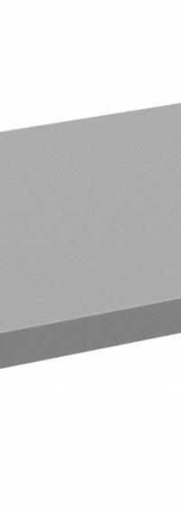 TENNSCO Workbench Shelf: 72 in Overall Wd, 20 in Overall Dp, Gray, Steel, Includes Mounting Hardware (MPN FS-72). Key specifications — Includes Mounting Hardware: Yes; Color: Gray.
