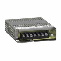 SCHNEIDER DC Power Supply: DIN Rail, 100 W Output Power - Rated, 4.17 A Current - Output, Aluminum (MPN ABLP1A24045). Key specifications — attr1044898: Single; attr1044874: Aluminum; attr1044879: 100 to 240V AC; attr211400: SCHNEIDER.
