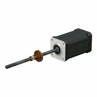 PBC LINEAR Precision Lead Screw: Lead Screw Assembly, Anti-Backlash, PTFE, Stainless Steel, 300, B (MPN LSR1205T-0500-RCF-172-NNN-N). Key specifications — Motor IP Rating: IP40; Motor Length: 48.3 mm; Nut Shape: Round; Nut Type: Anti-Backlash; Phase: 2; Rated Current: 2 A; Steps per Revolution: 200; Brand: PBC LINEAR.