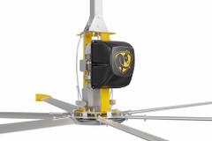 BIG ASS FANS Ceiling Fan: 148,564 cfm Airflow, 20 ft Blade Dia, Variable Speeds, 400 to 480V AC, PF6 (MPN F-PF63-2004S34S65). Key specifications — Voltage: 400 to 480V AC; Series: PF6; Number of Speeds: Variable; Phase: Three; Current: 30 A; Brand: BIG ASS FANS.