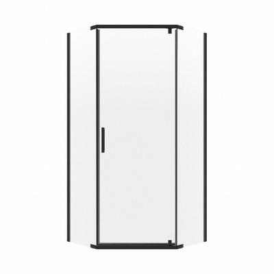 FOREMOST Shower Door: 25 1/2 in Max. Door Wd, 23 3/4 in Fixed Panel Wd, 74 in Overall Ht - Neo-Angle Shower Doors
