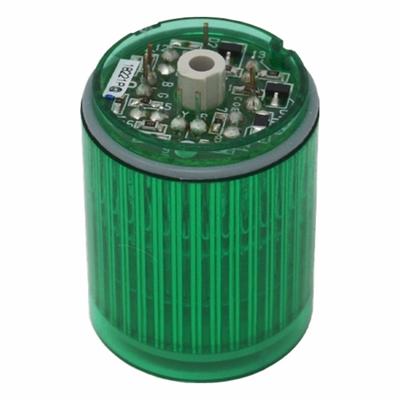 PATLITE Tower Light Module: Steady, 24V DC, Green, 30 mm Overall Dia, 35 mm Overall Ht - Steady Light Modules