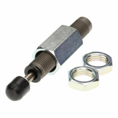 SMC Shock Absorber: RBC1412S, M14 x 1.5 Thread Size, Metric, Cushion with Cap/Stopper Nut - Pneumatic Actuator Shock Absorbers