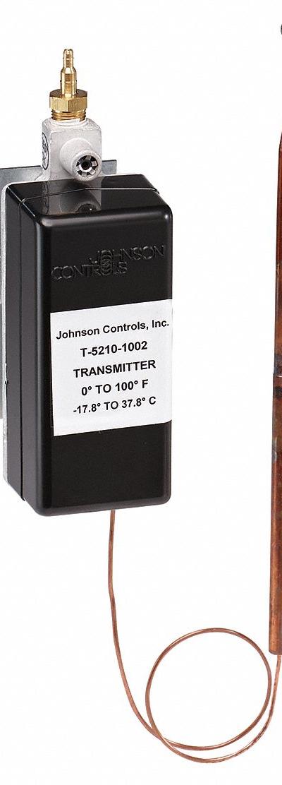 JOHNSON CONTROLS Pneumatic Temperature Transmitter: Remote Bulb Element - Pneumatic Temperature Transmitters
