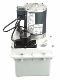 HARTELL Sink Drain Pump System: 1 gal, 1/4 hp, 115V AC, 25 gpm Flow Rate @ 10' of Head, 5 A, 1 in (MPN LTP-1). Key specifications — Brand: HARTELL; Rated Voltage: 115V AC; Switch: Piggyback Vertical.