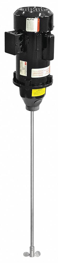 DAYTON Drum Mixer: 115/230V AC, 29 in Shaft, Top, Thread into Bung, TEFC, Single-Phase Phase (MPN 32V136). Key specifications — attr1187629: Single-Phase; attr1187631: Thread into Bung; attr1187635: 115/230V AC; attr1187636: 55 gal; attr1187637: 29 in; attr1187642: TEFC; attr1187664: DAYTON.