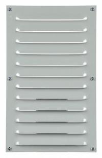 HOFFMAN Louvered Vent Kit: Louver Plate Kit, Mild Steel, 15.31 in Overall Ht, 9.5 in Overall Wd (MPN AVK812). Key specifications — Brand: HOFFMAN; Manufacturer Part Number: AVK812.