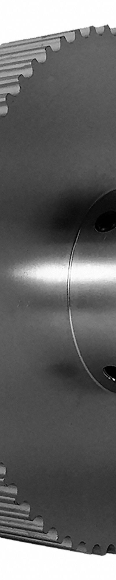 Dayton Timing Pulley: Modified Curvilinear, Fixed, For GT Timing Belt Section - GT Section Fixed-Bore Timing Pulleys with Hub