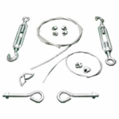 NANO SOX Suspension Cable Hardware Kit: For 8 in_12 in_16 in_20 in_24 in_28 in_32 in_36 in Duct Dia (MPN MSHW100). Key specifications — Brand: NANO SOX; Includes: Turnbuckles.