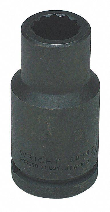 WRIGHT TOOL Impact Socket: 3/4 in Drive Size - 3/4" Drive Impact Sockets