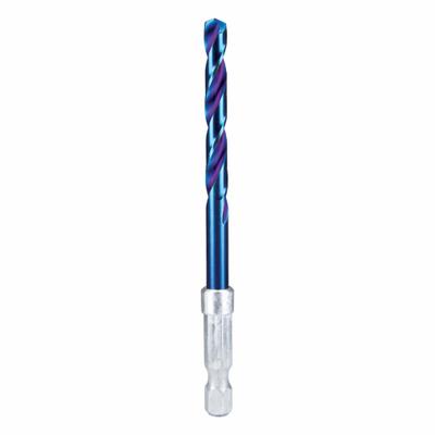 SPYDER Twist Drill Bit: 7/32", 137° Split Point, TiCN High Speed Steel - Spyder Mach-Blue Drill Bits