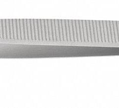 EXCELTA Tweezers: Stainless Steel, Point, Bent Tip, 0.48 mm Tip Thick (MPN 24-6-SA). Key specifications — attr1002355: Stainless Steel; attr1002345: EXCELTA; attr1002348: Stainless Steel; attr1002358: Serrated; attr1002361: 24; attr1024781: Standard.