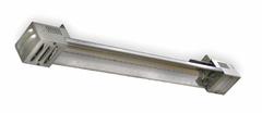 FOSTORIA Electric Infrared Heater: 900W/1600W Watt Output, 277V AC, 1 Phase, Hardwired, Quartz Lamp (MPN MM-24A). Key specifications — Wattage Output: 900W/1600W; Voltage: 277V AC; Brand: FOSTORIA; Electrical Connection: Hardwired; Element Type: Quartz Lamp; Housing Color: Silver; Housing Material: Aluminum; Overall Dimensions - L x W x D: 24 in x 3-3/4 in x 3-3/8 in.