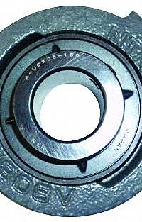 NTN 2 Bolt Flange Bearing: Radial Ball, 1 in Bore, Cast Iron, Set Screws, 5 19/32 in Lg, Rhombus (MPN UCFLUX-1M). Key specifications — Bore Type: Cylindrical; Brand: NTN; Lubricant Material: NLGI #3 Equivalent; Mounting Bolt Size: 7/16 in; System of Measurement: Inch.