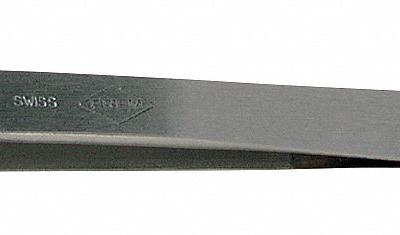 EREM Tweezers: Stainless Steel, Point, Straight Tip, 0.28 mm Tip Thick - High-Precision Tweezers