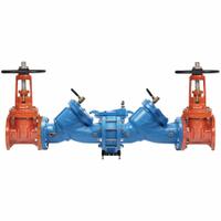 WATTS Reduced Pressure Zone Assembly: LF909 Large, with Flood Detection Sensor, Cast Iron, Flange (MPN LF909-DOSY-FS). Key specifications — Shut-Off Valve Type: OSY Gate Valve; Connection Type: Flange.