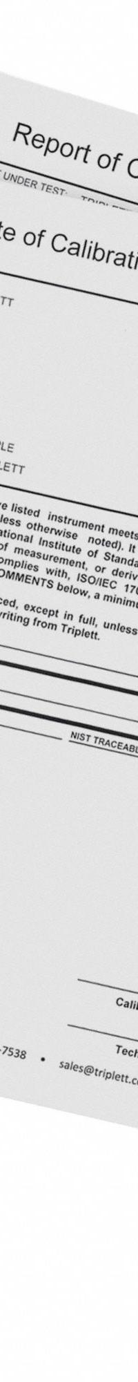 TRIPLETT Data Logger: Included, TMDL50-NIST, Temp, USB, Software Included, NIST, Waterproof. Key specifications — Interface: USB; Parameters Measured: Temperature °C; Brand: TRIPLETT; Features: IP68; Includes: USB Cable with Docking Base; Software Options: Software Included; Data Logger Type: Temperature.