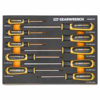 GEARWRENCH: 1-10 Pieces, 10 Pieces, Torx Tip, T10/T15/T20/T25/T27/T30/T40/T5/T6/T7 Tip Size, Tray (MPN GWMSSCRTX). Key specifications — attr1205274: GEARWRENCH; attr1205269: T7.