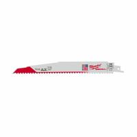 MILWAUKEE Reciprocating Saw Blade: 5 Teeth per Inch, 9 in Blade Lg, 0.06 in Blade Thick, 5 PK (MPN 48-00-5026). Key specifications — attr1109198: 5; attr1109200: Rigid for Straight Cuts; attr1109201: Straight; attr1109209: MILWAUKEE.
