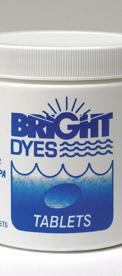 BRIGHT DYES Dye Tracer Tablet: Blue, Water Tracing Dye, 3 to 6 min, <100 ppb - Tracer Dye Tablets