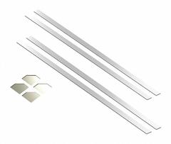 MIRREDGE Mirror Installation Kit: 2 in Overall Ht, 48 in Overall Wd, 1/8 in Overall Dp (MPN 24420). Key specifications — Brand: MIRREDGE; Corner Shape: Square; Finish: Mirror; Color: Clear; Material: Plastic; Lighted: No.