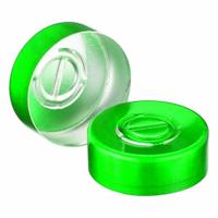 Lab Bottle Caps: 20 mm Dia, Green, Aluminum, Unlined, 1,000 Closures Included, Colored (MPN 224183-07). Key specifications — Clarity: Colored; Septa Included: No; Vented: No; Brand: WHEATON; Closure Color: Green; Closure Liner Material: Unlined.
