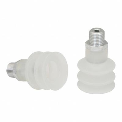 SCHMALZ Vacuum Pad Assembly: Multi-Bellows, 2.5 Folds, G1/4 in Vacuum Port, 33.5 mm Pad Dia - Bellows Type Food-Safe Vacuum Pad Assemblies