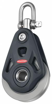 APPROVED VENDOR Pulley Block: Swivel, Pulling, 3,300 lb Working Load Limit, Wire Rope, Shackle, Ball (MPN RF74100AW). Key specifications — Product Type: Pulley Block; Brand: APPROVED VENDOR; Compatible Rope Type: Wire Rope; Pulley Type: Swivel; Attachment Type: Shackle; Operation: Pulling; Bearing Type: Ball; Finish: Anodized.