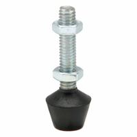 DE-STA-CO Flat Tip Spindle: Neoprene Tip, 5/16"-18, 2 1/4 in Lg, 2 1/4 in Thread Lg (MPN 225208). Key specifications — Brand: DE-STA-CO; Material: Neoprene; Thread Size: 5/16"-18; Includes: Jam Nuts; Spindle Construction: Neoprene Tip.